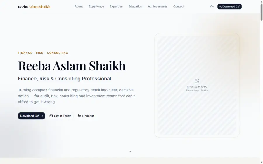 reeba-portfolio-ebon.vercel.app homepage